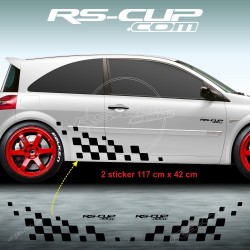 Kit 2 stickers RS DESIGN pour Renault TWINGO