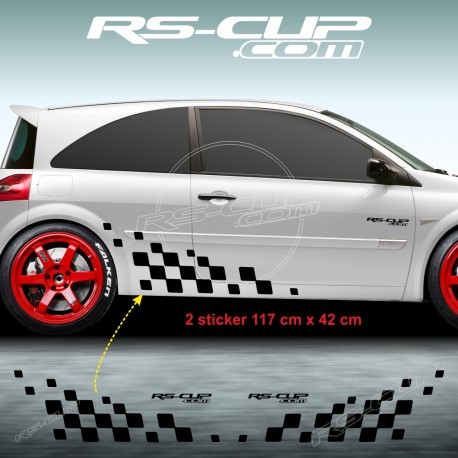 Kit 2 stickers RS DESIGN pour Renault TWINGO