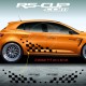 Kit 2 stickers RS DESIGN pour Renault TWINGO