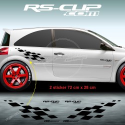 Kit 2 stickers RS DESIGN pour Renault TWINGO