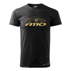 Men Tshirt  A110 ALPINE RENAULT Black and golden
