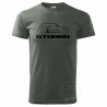 Männer T-Shirt  RENAULT 5 TURBO diesel grau und schwarz