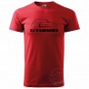 Männer T-Shirt  RENAULT 5 TURBO rot und schwarz