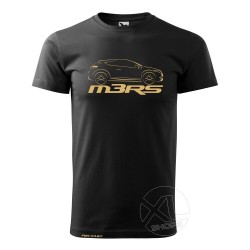 Männer T-Shirt MEGANE 3 RS RENAULT SPORT schwarz und golden