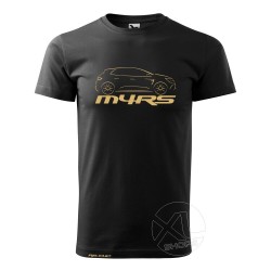 Männer T-Shirt MEGANE 4 RS RENAULT SPORT schwarz und golden