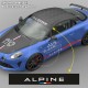 Windshield decal ALPINE A110 RACING