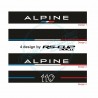 Windschutzscheibe aufkleber ALPINE A110 RACING