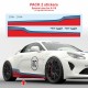 Kit sticker bande latérale MARTINI RACING pour ALPINE A110