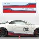 Seitenstreifen Aufkleber MARTINI RACING für  ALPINE A110