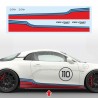 Side skirt MARTINI RACING sticker decal  for ALPINE A110