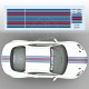 Kit sticker bande style MARTINI RACING pour ALPINE A110