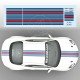 Kit sticker bande style MARTINI RACING pour ALPINE A110