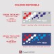 1 tricolour ALPINE chequered flag sticker decal for bonnet