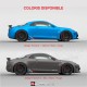 2 stickers Racing pour Alpine A110 damiers latéraux tricolore