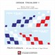 2 stickers Racing pour Alpine A110 damiers latéraux tricolore