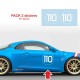 110 Rennnummer Aufkleber für Alpine A110 Type 1