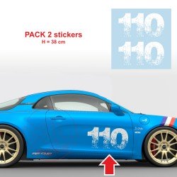 110 race number sticker decal for ALPINE A110 Type 4