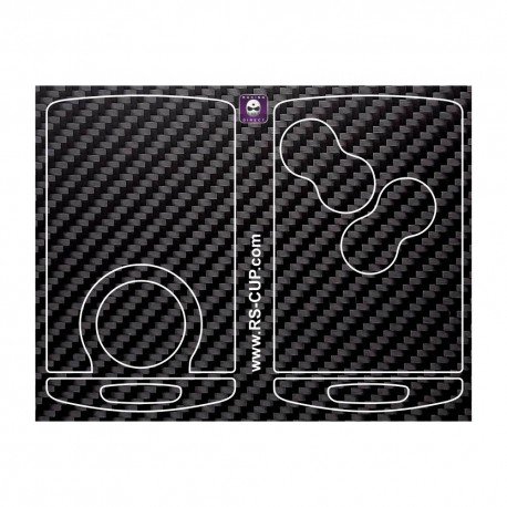 Sticker for 4 buttons Key ALPINE A110 CARBON look without logo