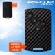 Aufkleber für 4 Tasten Schlüssel  ALPINE A110 CARBON look ohne logo RS-CUP