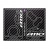 Carbon Look sticker 4 buttons Key with ALPINE A110 silhouette