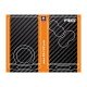Sticker de clé 4 boutons pour carte ALPINE A110 look carbone et orange