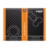 Sticker de clé 4 boutons pour carte ALPINE A110 look carbone et orange