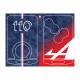 ALPINE A110 Sticker for 4 buttons Key tricolor look