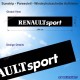Windshield decal RENAULT SPORT logo vintage