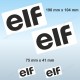 Lot de 4 stickers ELF pour ALPINE RENAULT et Renault Gordini