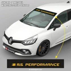 Windshield decal RENAULT SPORT RS PERFORMANCE