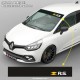 Windshield decal RENAULT SPORT RS logo 2018 black yellow white