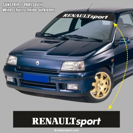 Windschutzscheibe aufkleber RENAULT SPORT logo vintage