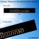 Windshield decal WILLIAMS outline for RENAULT CLIO 16s
