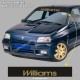 Paresoleil logo WILLIAMS pour RENAULT CLIO 16s