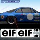 4 sticker decals ELF for ALPINE RENAULT