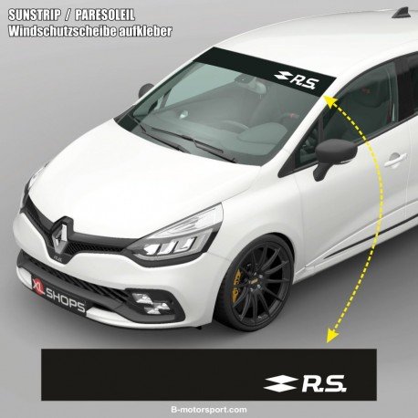 Paresoleil logo RENAULT SPORT RS 2018 pour Captur Megane Clio Twingo