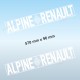 Aufkleber Startnummer TYPE 1 für ALPINE RENAULT
