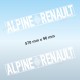2 sticker ALPINE RENAULT 57 cm