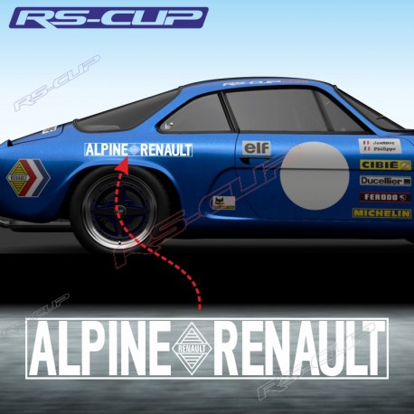 Aufkleber Startnummer TYPE 1 für ALPINE RENAULT