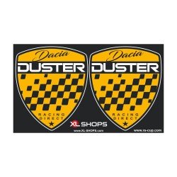 2 Aufkleber DACIA DUSTER gelb