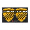 Lot de 2 sticker style écusson pour Dacia Duster