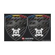 2 sticker decals DACIA SKULL and CARBON