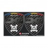 2 sticker decals DACIA SKULL and CARBON