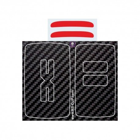 DACIA EXTREME Sticker for 2 buttons Key carbon look For new logo DACIA