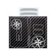 Sticker clé main libres DACIA EXTREME 2 boutons look carbone COMPASS