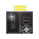 Sticker clé main libres DACIA EXTREME 2 boutons look carbone COMPASS