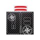 Sticker clé main libres DACIA EXTREME 2 boutons look carbone COMPASS