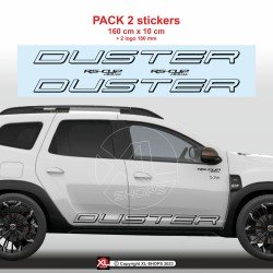 2 DUSTER Seitenstreifen Aufbleber für Dacia Duster