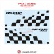2 DUSTER SANDERO SPRING Racing Schachbret Seitenstreifen Aufbleber 42 cm