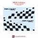 2 DUSTER SANDERO SPRING Racing Schachbret Seitenstreifen Aufbleber 42 cm